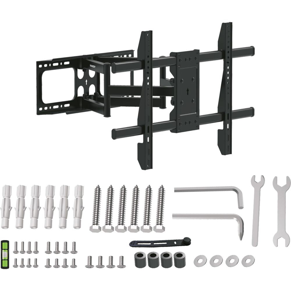 Wandhalterung für TV und Monitor 55–90" mit VESA, 3mk Hardy StableMount 75, Schwarz