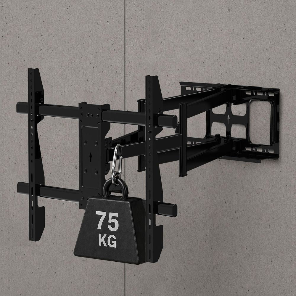 Wandhalterung für TV und Monitor 55–90" mit VESA, 3mk Hardy StableMount 75, Schwarz