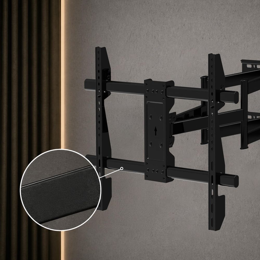 Wandhalterung für TV und Monitor 55–90" mit VESA, 3mk Hardy StableMount 75, Schwarz