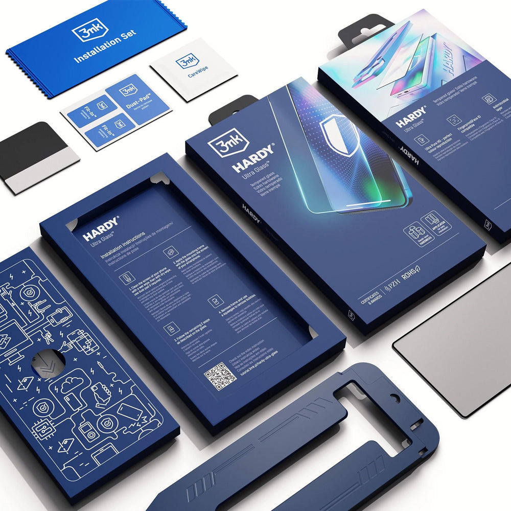 Gehärtetes Glas 3mk HARDY Ultra Glass für iPhone 17 Pro