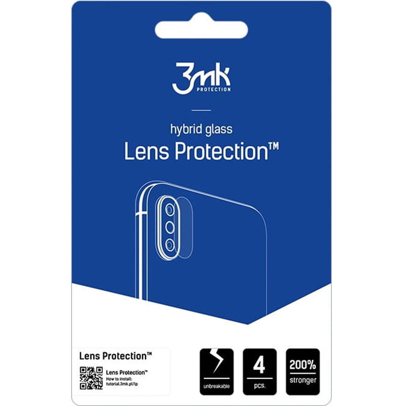 Objektivschutz für iPhone 16, 3mk Lens Protection, 4 Sätze