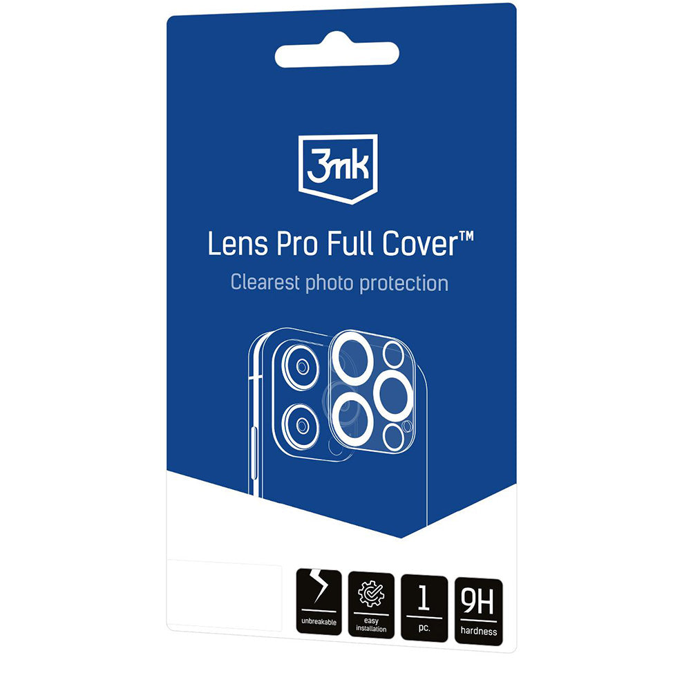 Objektivschutz für iPhone 16 / iPhone 16 Plus, 3mk Lens Pro Full Cover
