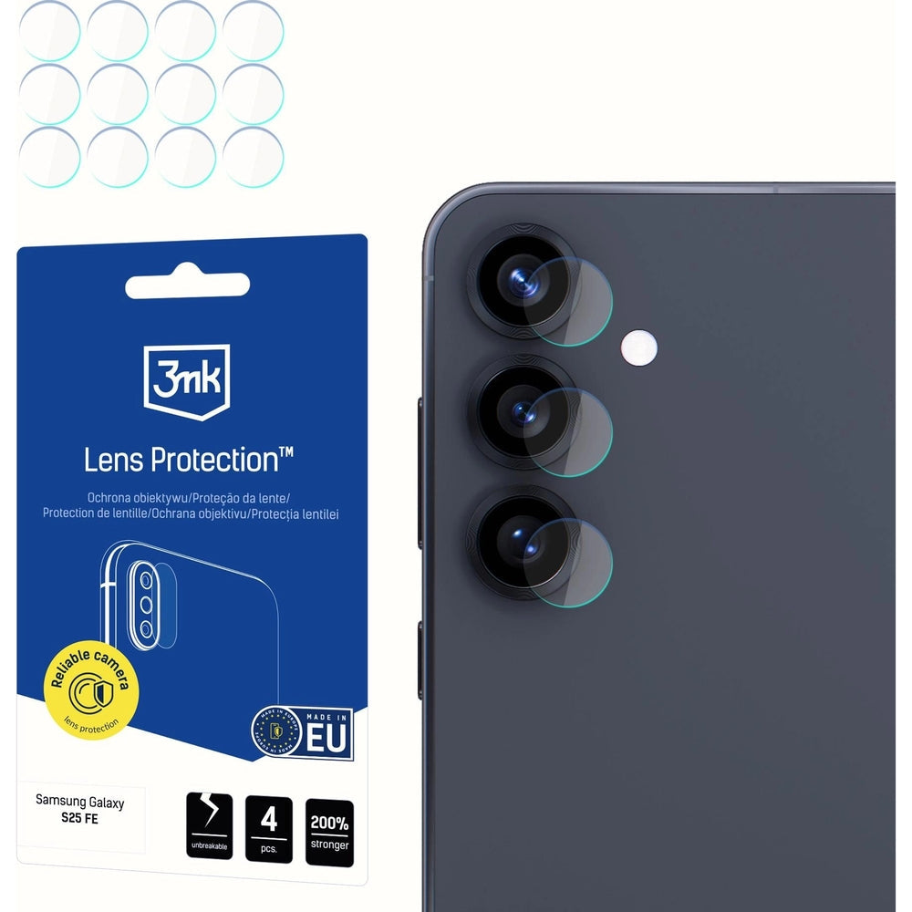 Objektivschutz für Galaxy S25 FE, 3mk Lens Protection, 4 Sätze