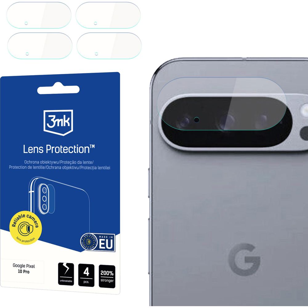 Objektivschutz für Google Pixel 10 Pro, 3mk Lens Protection, 4 Sätze
