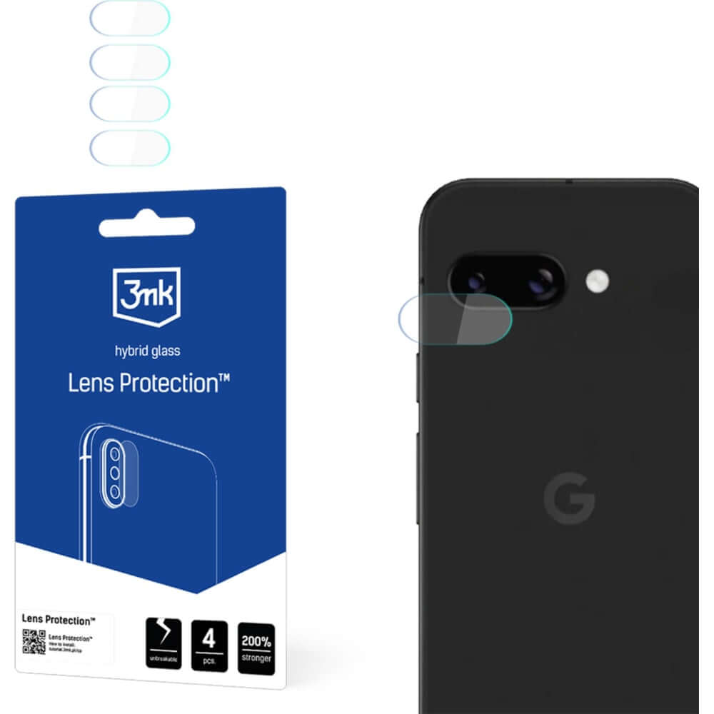 Objektivschutz für Google Pixel 9a, 3mk Lens Protection, 4 Sätze