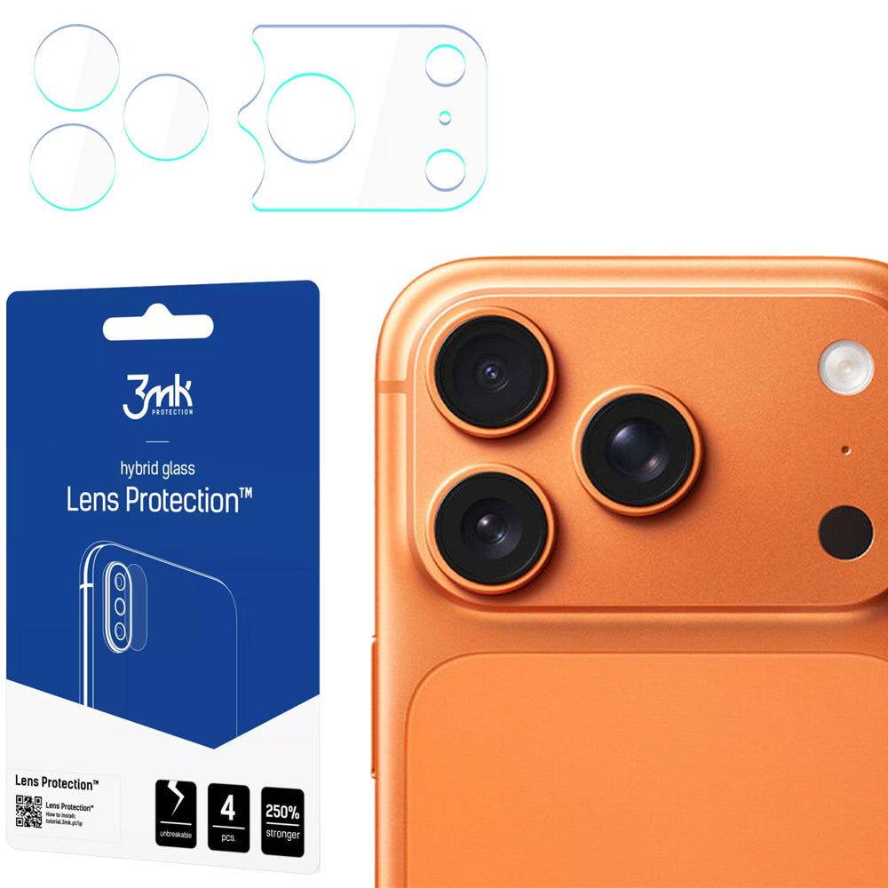 Objektivschutz für iPhone 17 Pro Max, 3mk Lens Protection, 4 Sätze