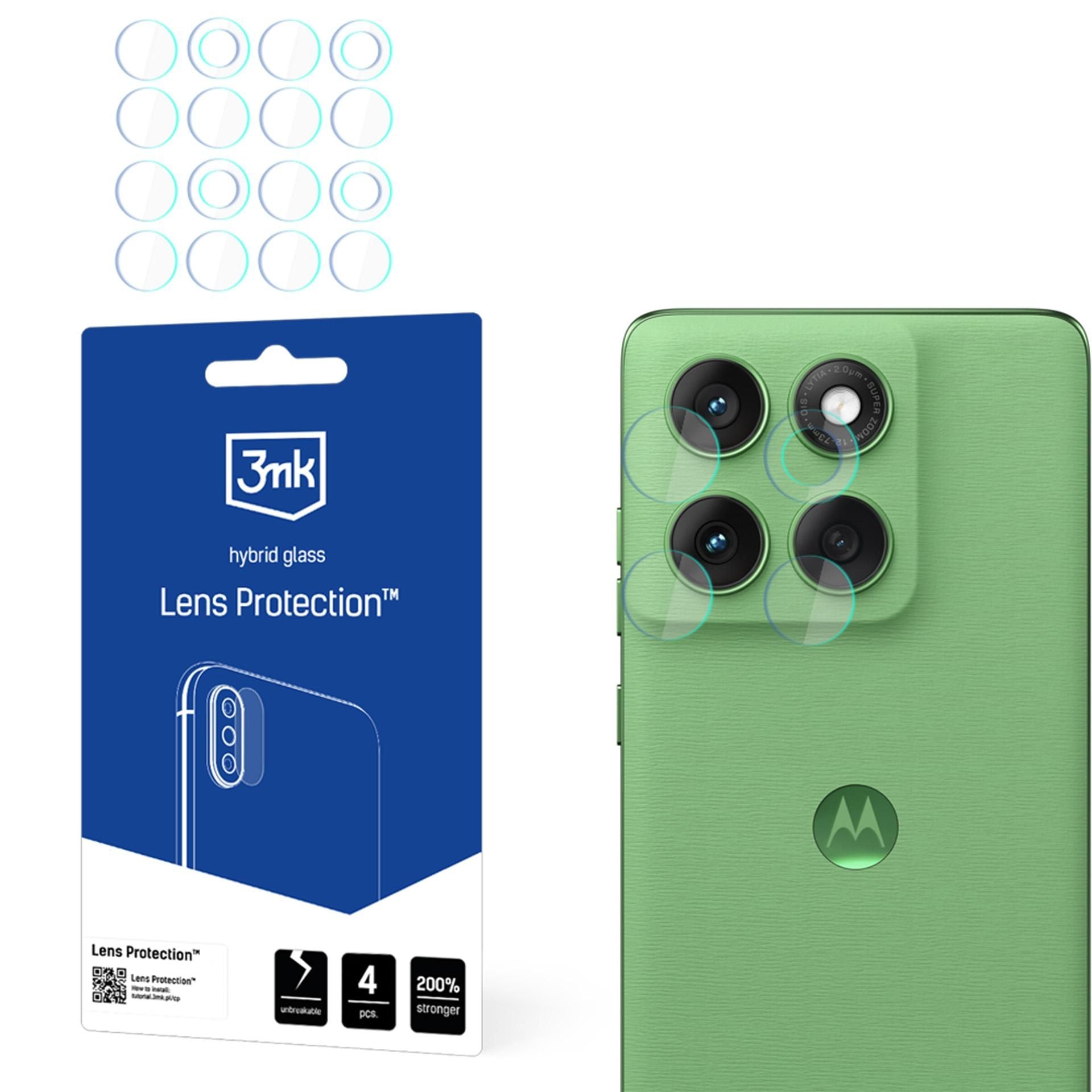 Objektivschutz für Motorola Edge 60, 3mk Lens Protection, 4 Sätze