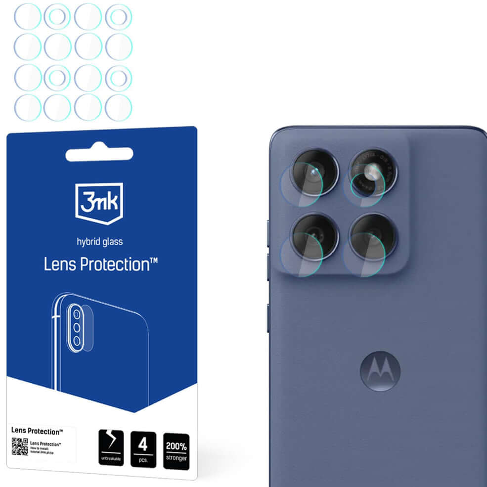 Objektivschutz für Motorola Edge 60 Fusion, 3mk Lens Protection, 4 Sätze