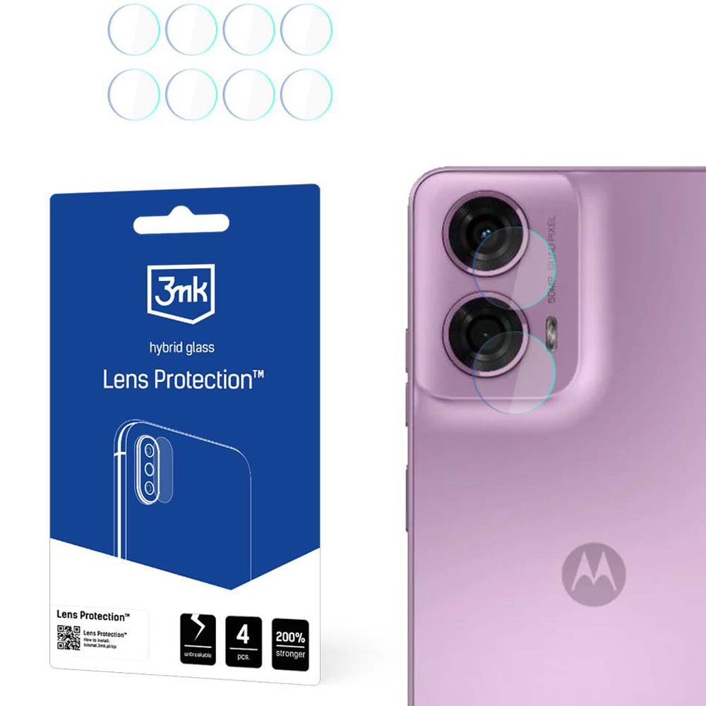 Objektivschutz für Motorola Moto G24 Power, 3mk Lens Protection, 4 Sätze