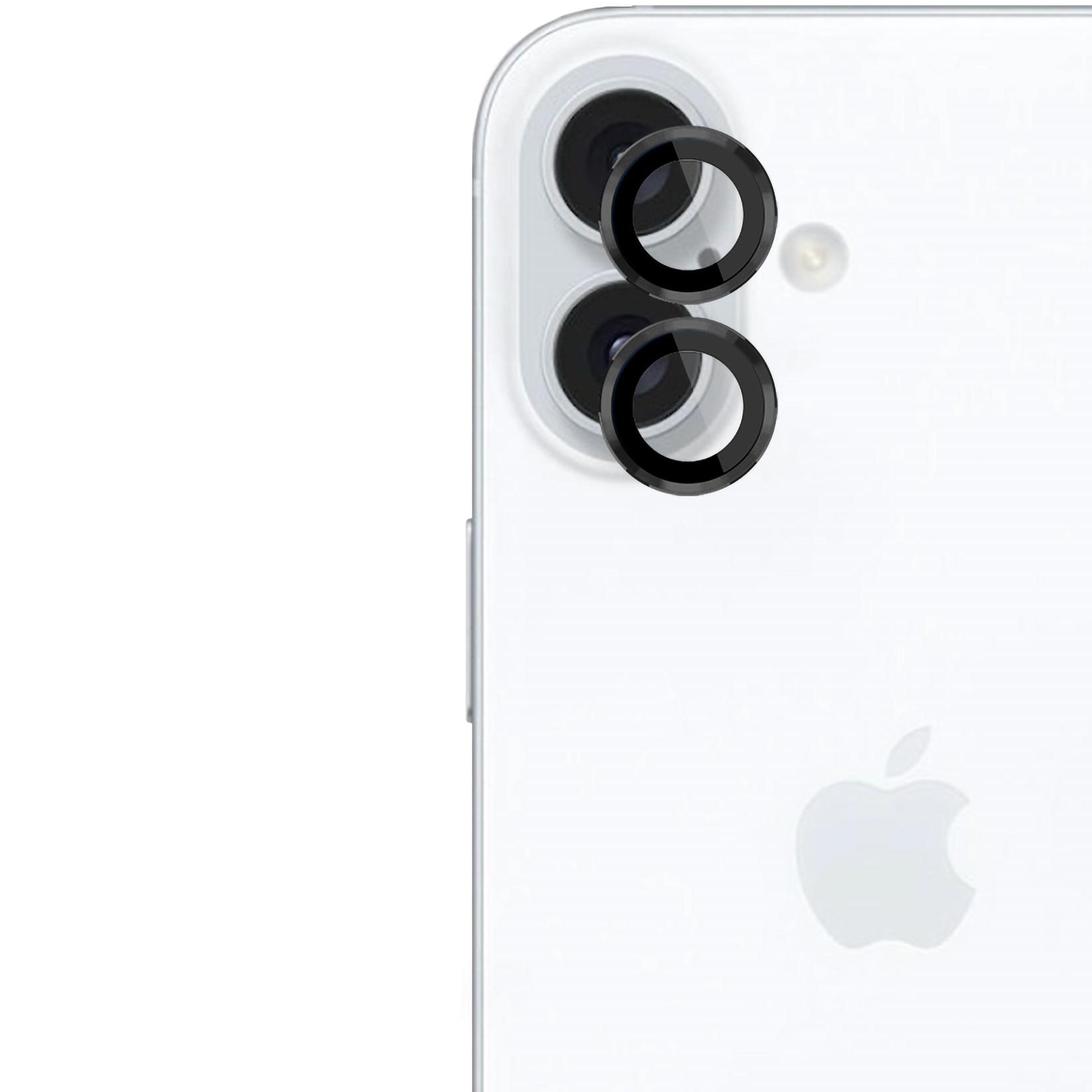 Objektivschutz für iPhone 16 / 16 Plus, 3mk Lens Protection Pro, Schwarz