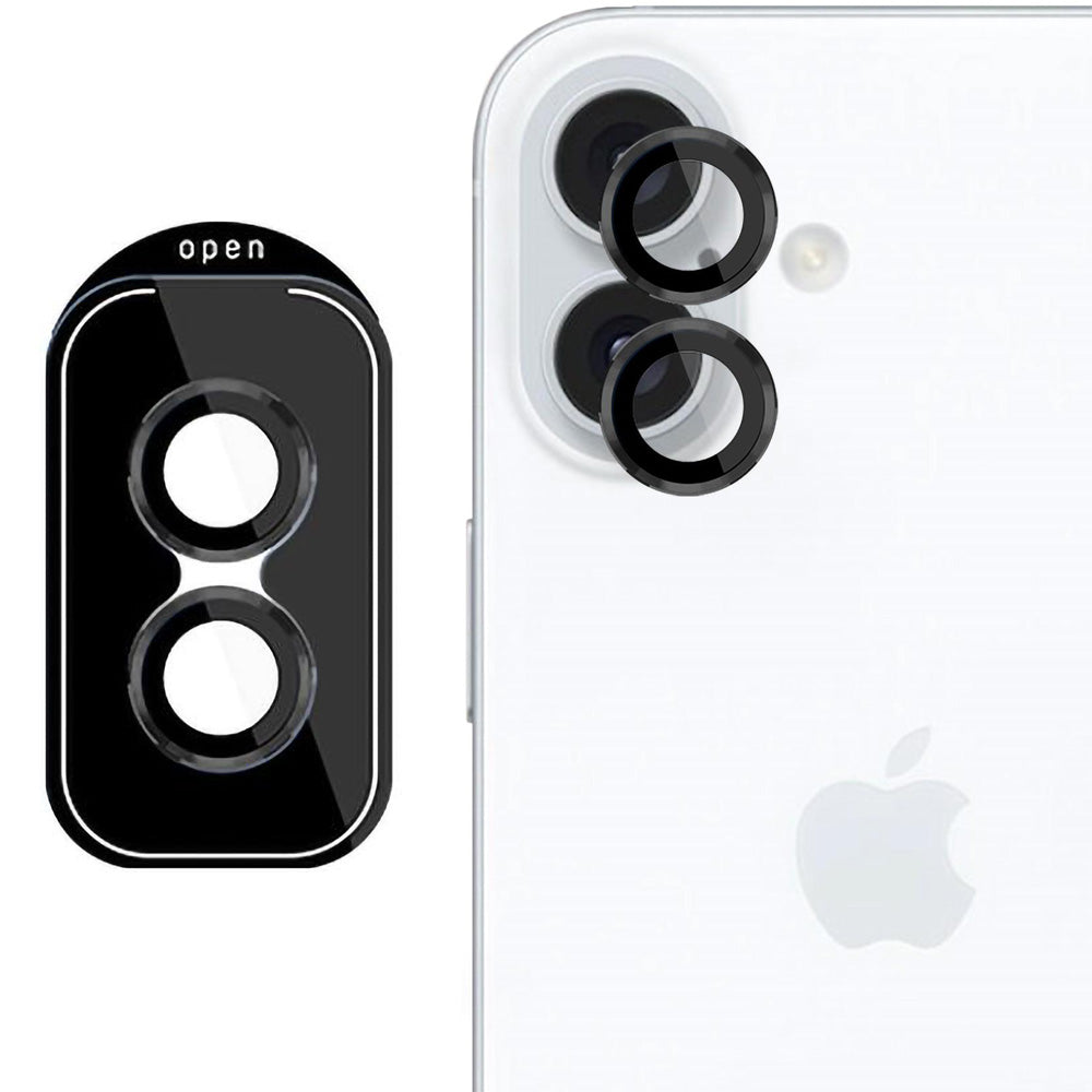 Objektivschutz für iPhone 16 / 16 Plus, 3mk Lens Protection Pro, Schwarz