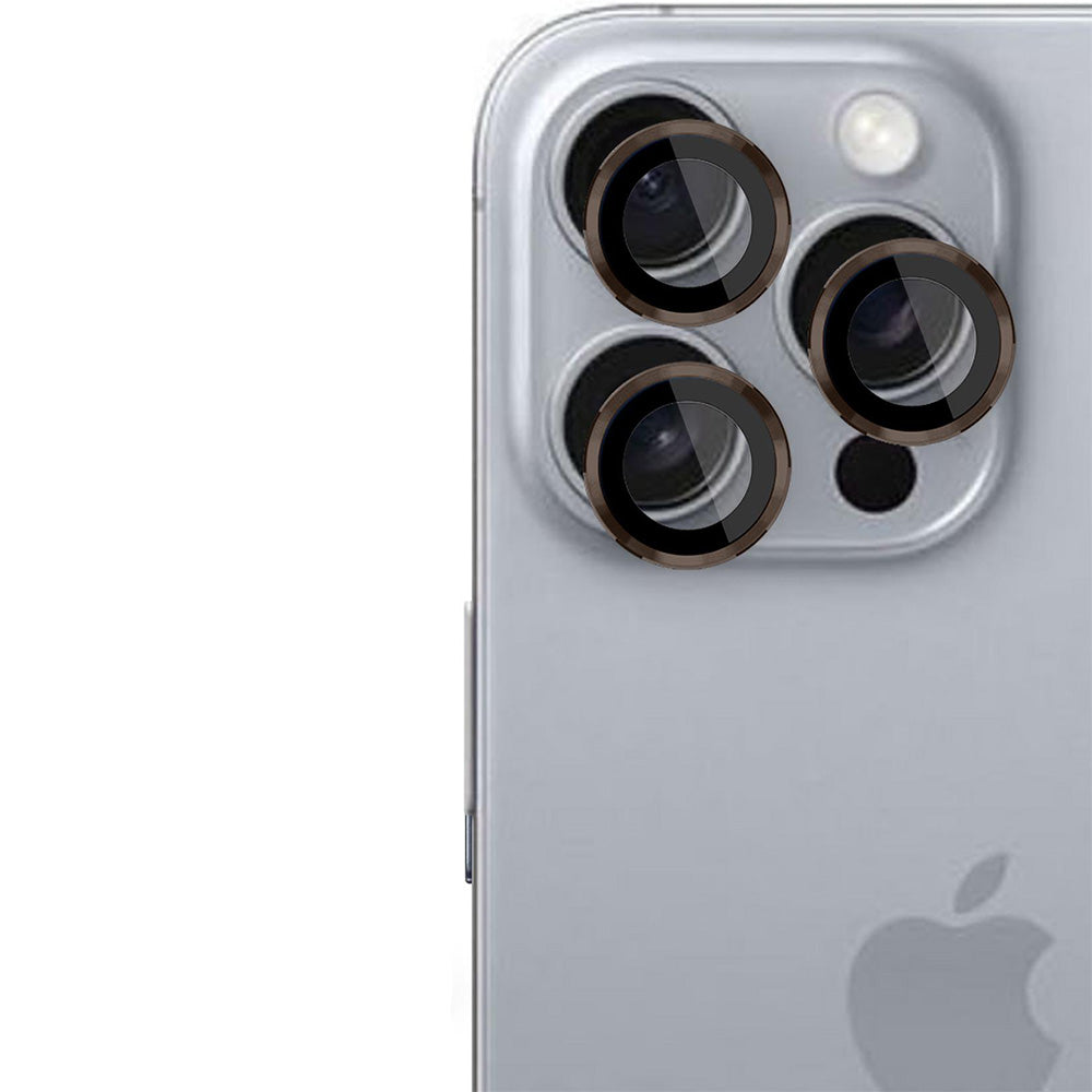 Objektivschutz für iPhone 16 Pro Max / 16 Pro, 3mk Lens Protection Pro, Braun