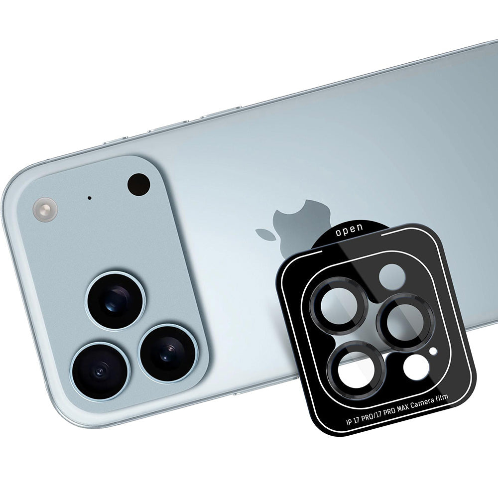 Objektivschutz für iPhone 17 Pro Max / 17 Pro, 3mk Lens Protection Pro, Schwarz