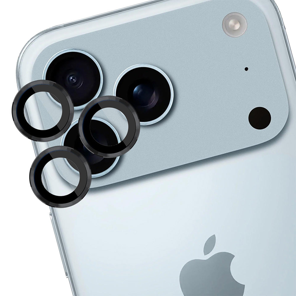 Objektivschutz für iPhone 17 Pro Max / 17 Pro, 3mk Lens Protection Pro, Schwarz