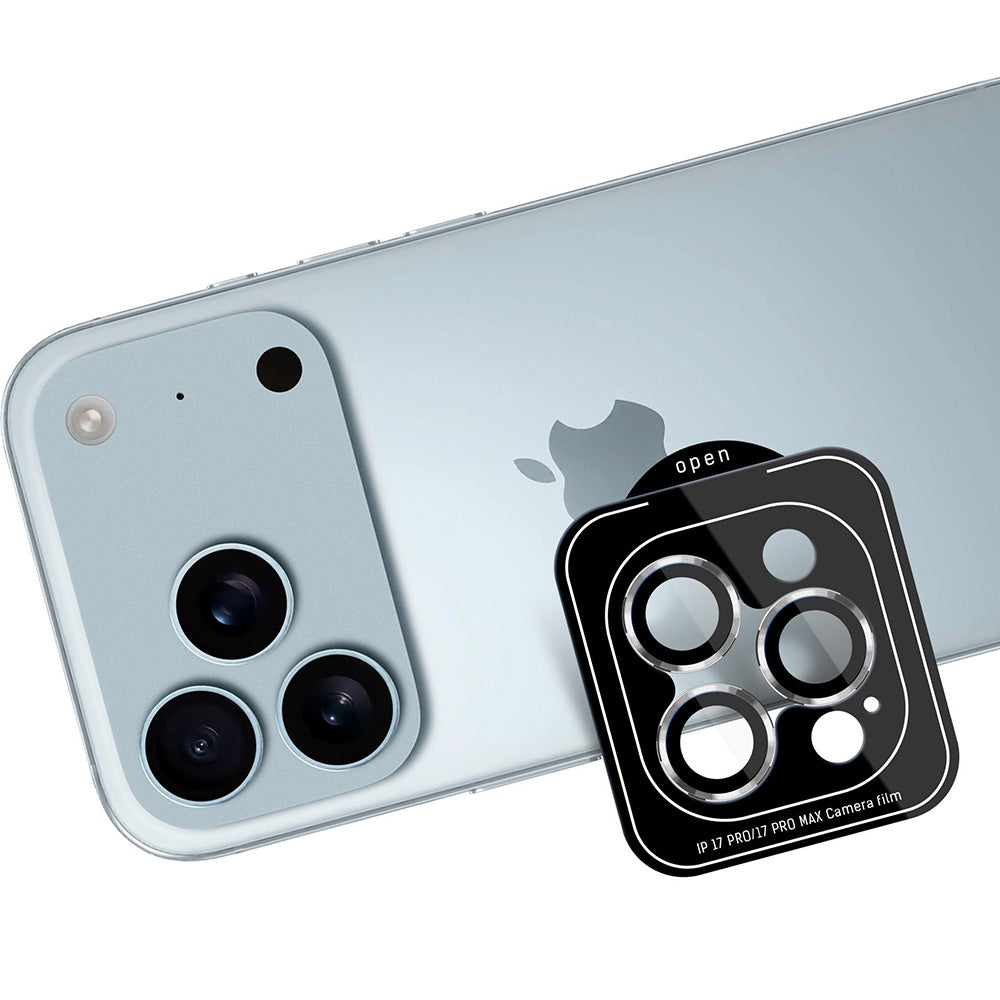 Objektivschutz für iPhone 17 Pro Max / 17 Pro, 3mk Lens Protection Pro, Silbern
