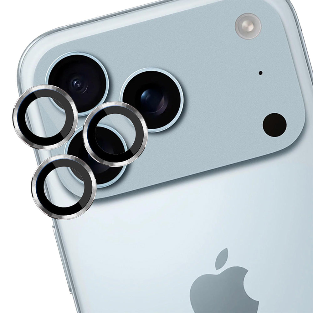 Objektivschutz für iPhone 17 Pro Max / 17 Pro, 3mk Lens Protection Pro, Silbern