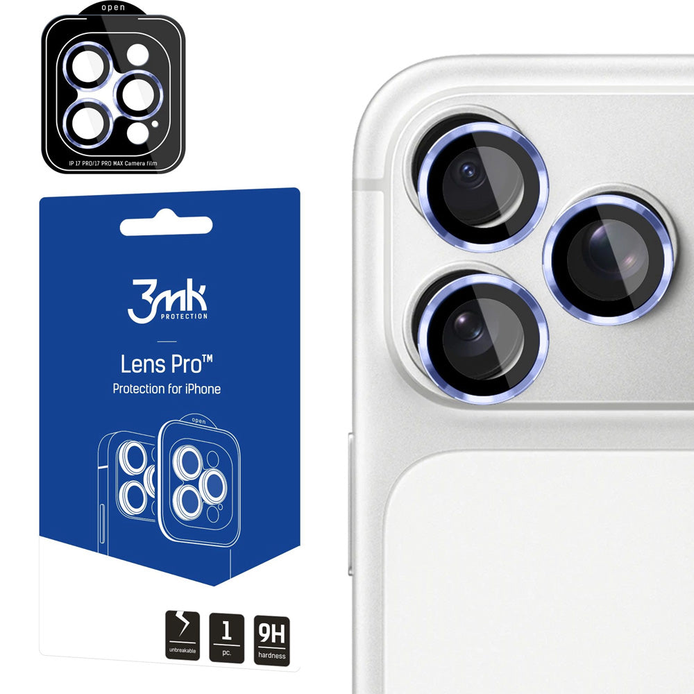 Objektivschutz für iPhone 18 Pro / Max, 3mk Lens Protection Pro, Hellblau (1/8)