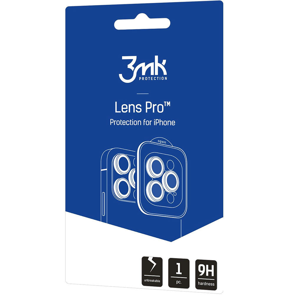 Objektivschutz für iPhone Air, 3mk Lens Protection Pro, Silbern