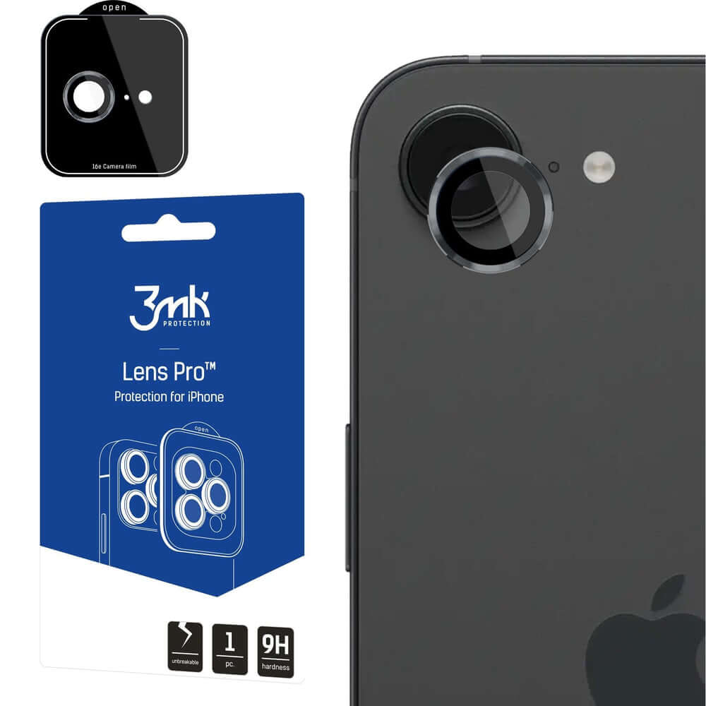 Objektivschutz für iPhone 16e, 3mk Lens Protection Pro, Grau