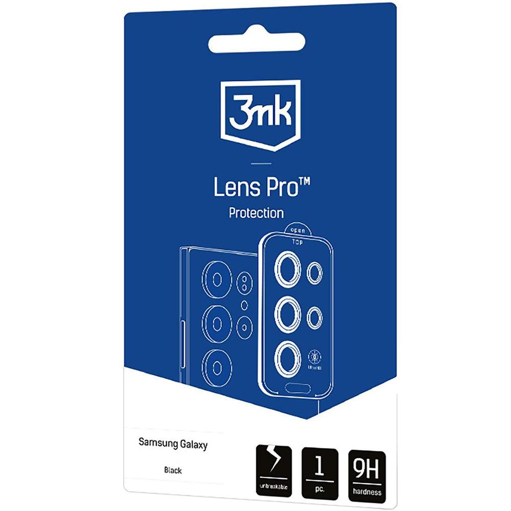 Objektivschutz für Samsung Galaxy S25 Plus, 3mk Lens Protection Pro, Schwarz