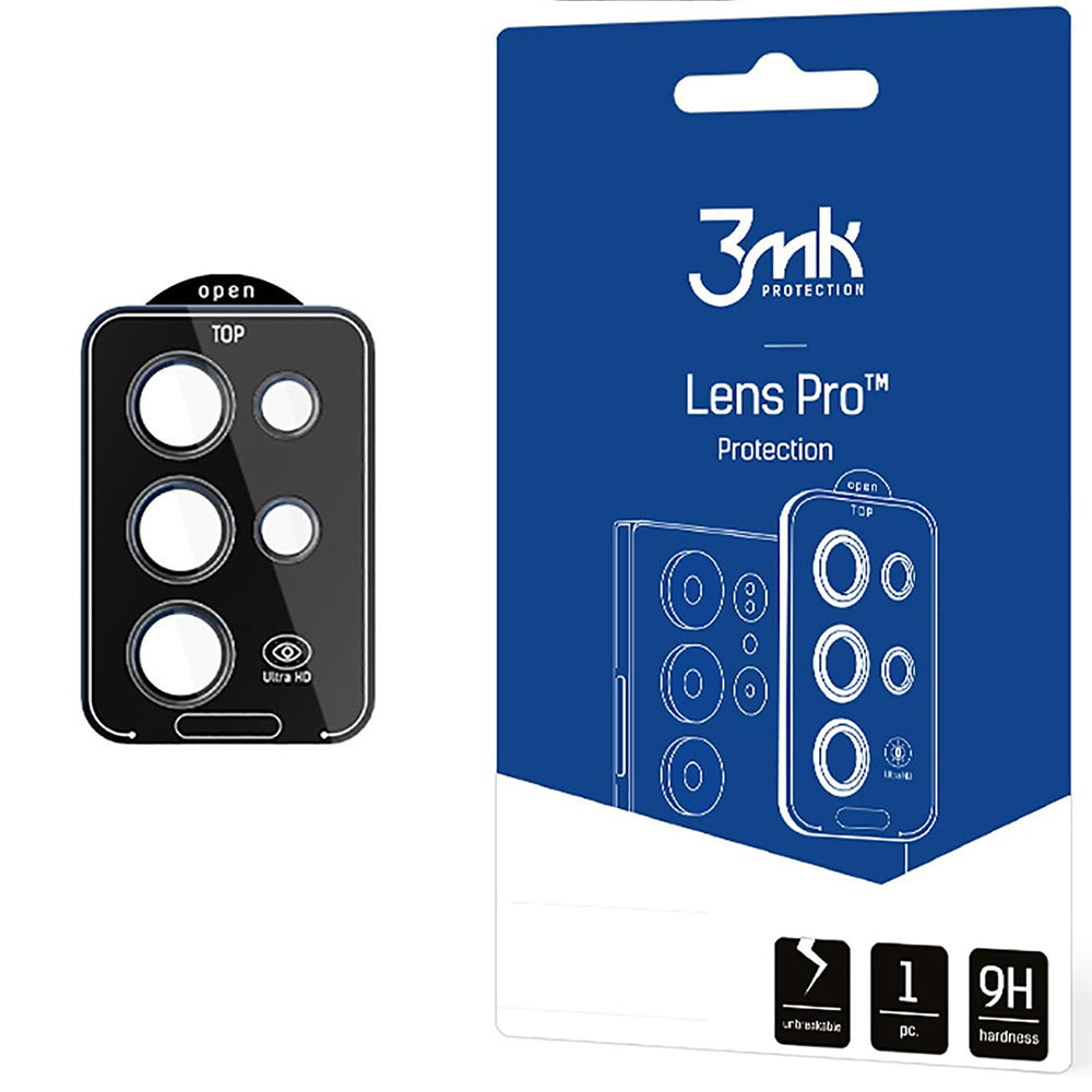 Objektivschutz für Samsung Galaxy S25 Ultra, 3mk Lens Protection Pro, Schwarz
