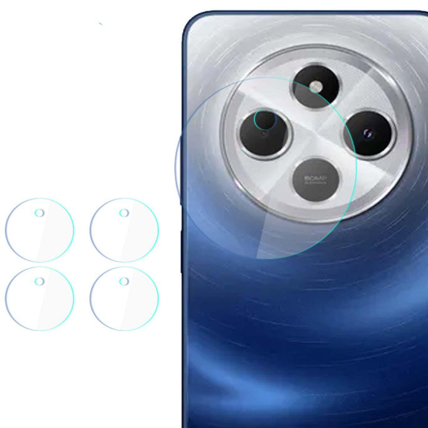 Objektivschutz für Xiaomi Redmi 14C, 3mk Lens Protection, 4 Sätze