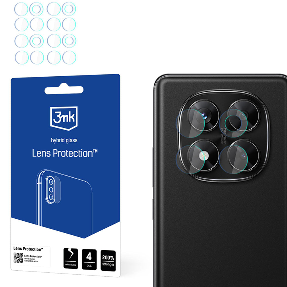 Objektivschutz für Redmi Note 14 Pro 4G, 3mk Lens Protection, 4 Sätze