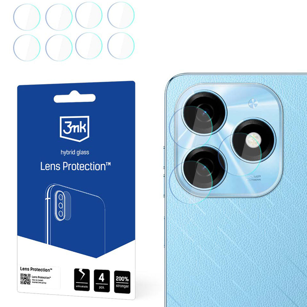 Objektivschutz für Tecno Spark 20, 3mk Lens Protection, 4 Sätze