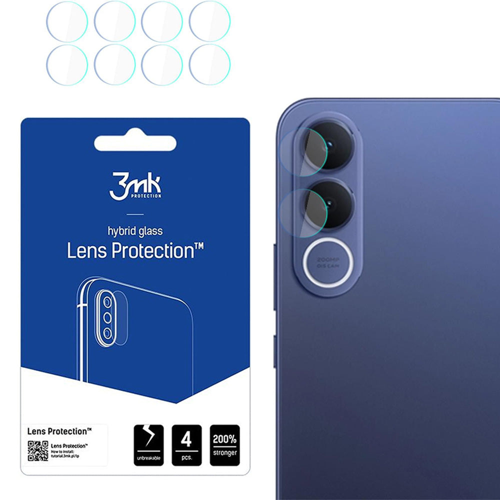 Objektivschutz für Vivo V70 FE 5G, 3mk Lens Protection, 4 Sätze