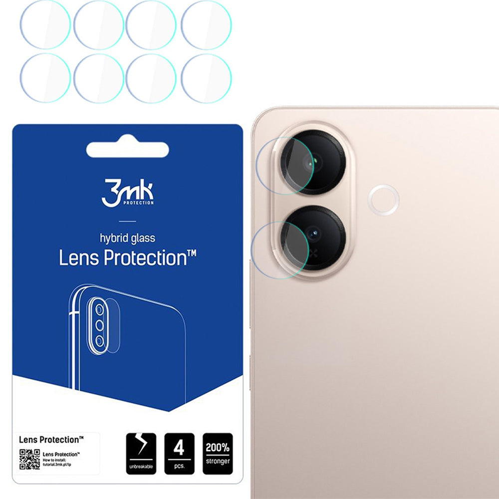 Objektivschutz für Vivo V70 Lite 5G, 3mk Lens Protection, 4 Sätze