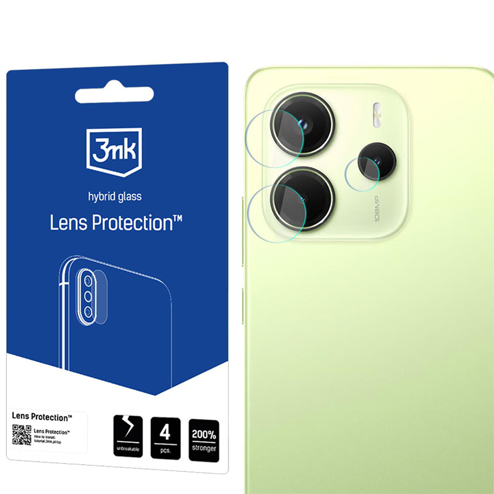 Objektivschutz für Xiaomi Redmi Note 14 4G, 3mk Lens Protection, 4 Sätze