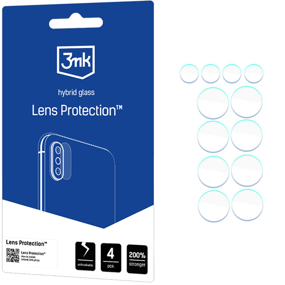 Objektivschutz für Xiaomi Redmi Note 14 4G, 3mk Lens Protection, 4 Sätze