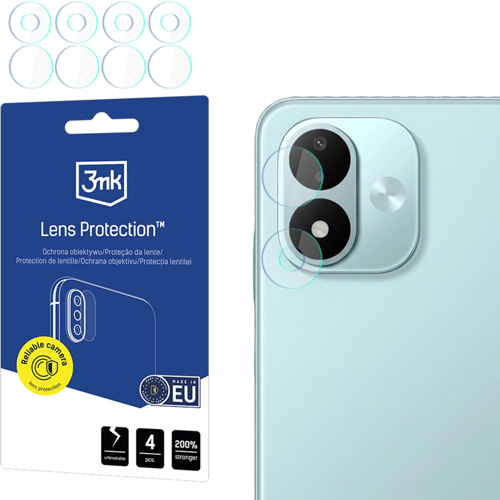 Objektivschutz für Xiaomi Redmi Note 17 4G/5G, 3mk Hardy Lens Protection Pro, 1 Set, (1/2)