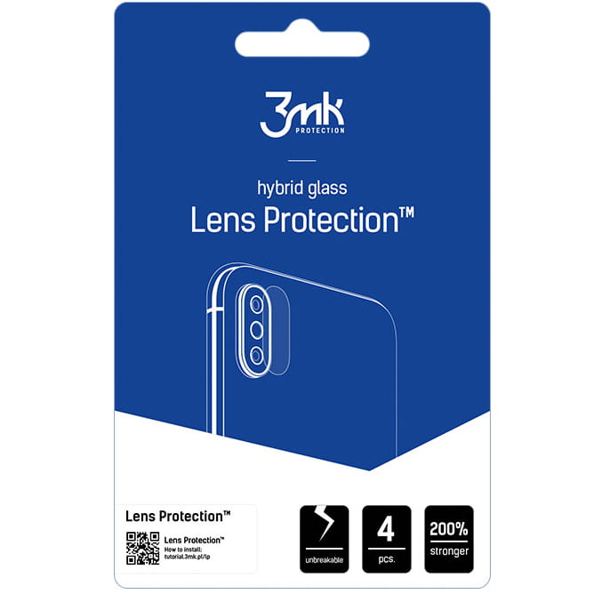 Gehärtetes Glas für die Kamera 3mk Hybrid Glass Lens Protection für POCO F5