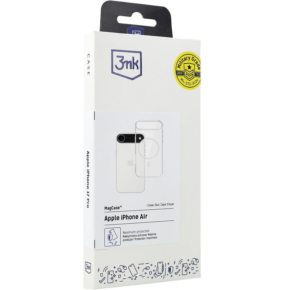 Handyhülle für iPhone Air, 3mk MagCase mit MagSafe, Transparent
