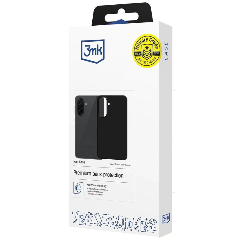 Handyhülle für Galaxy A57 5G, 3mk Matt Case, Schwarz