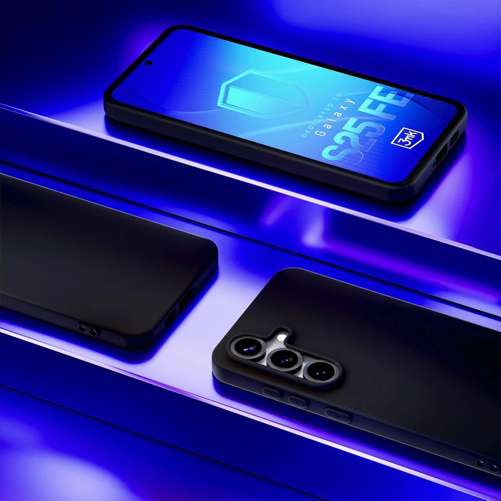 Handyhülle für Galaxy S25 FE, 3mk Matt Case, mattes Schwarz