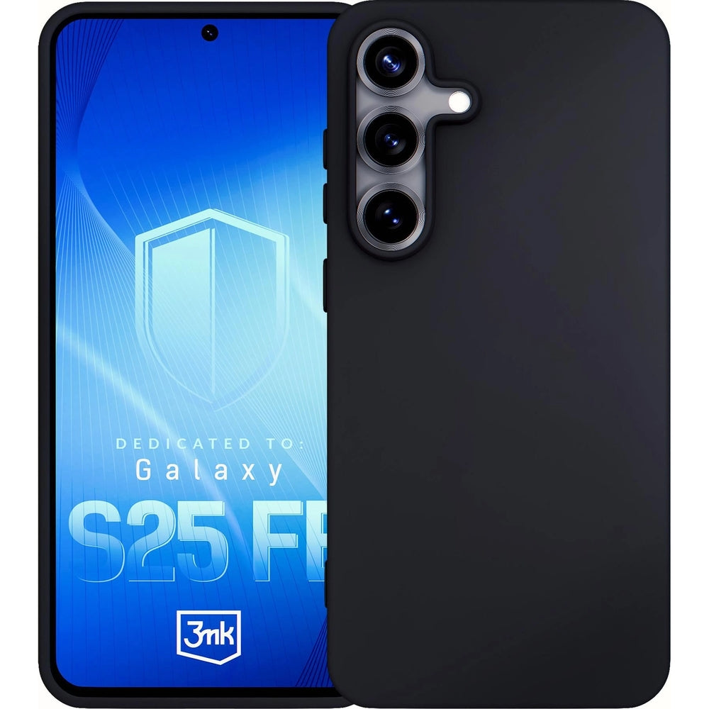 Handyhülle für Galaxy S25 FE, 3mk Matt Case, mattes Schwarz