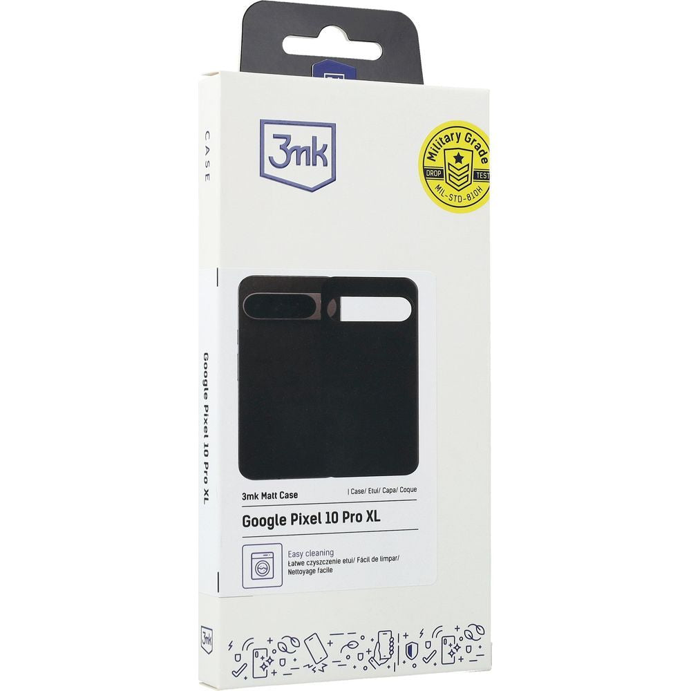 Handyhülle für Google Pixel 10 Pro XL, 3mk Matt Case, mattes Schwarz