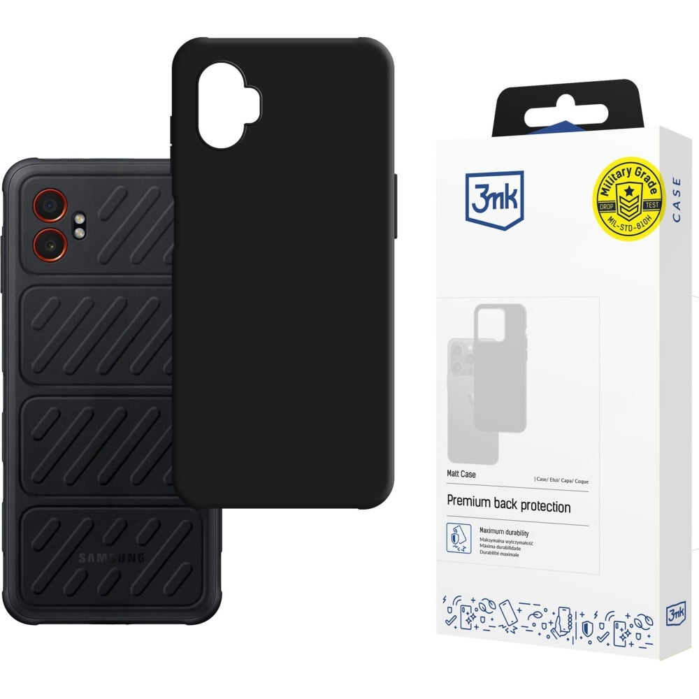 Handyhülle für Galaxy XCover 7 Pro, 3mk Matt Case, Schwarz
