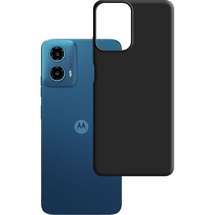Handyhülle für Motorola Moto G34 5G, 3mk Matt Case, Schwarz
