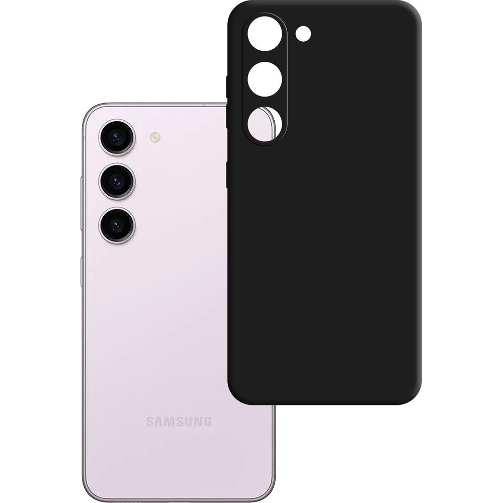 Handyhülle für Galaxy S23 5G, 3mk Matt Case, Schwarz