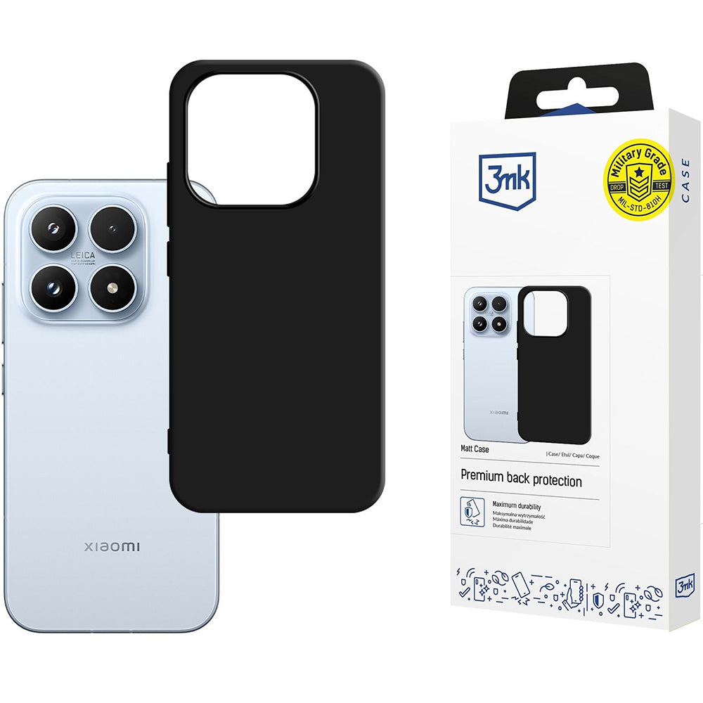 Handyhülle für Xiaomi 17, 3mk Matt Case, Schwarz