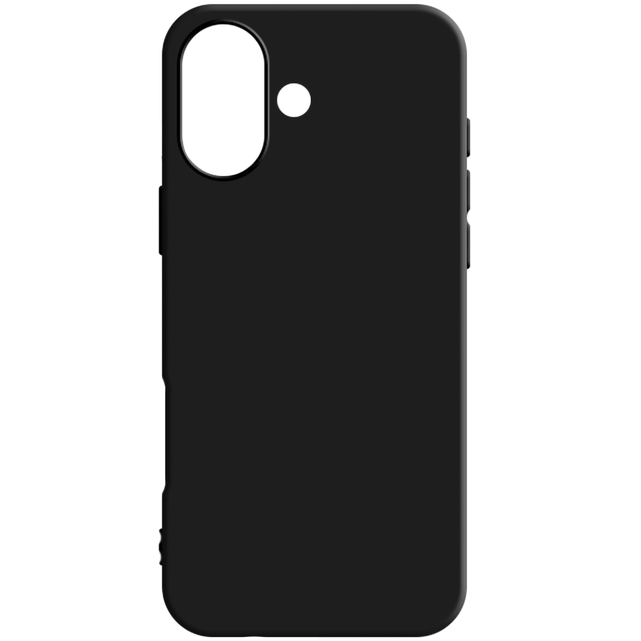 Handyhülle für iPhone 16, 3mk Matt Case, mattes Schwarz