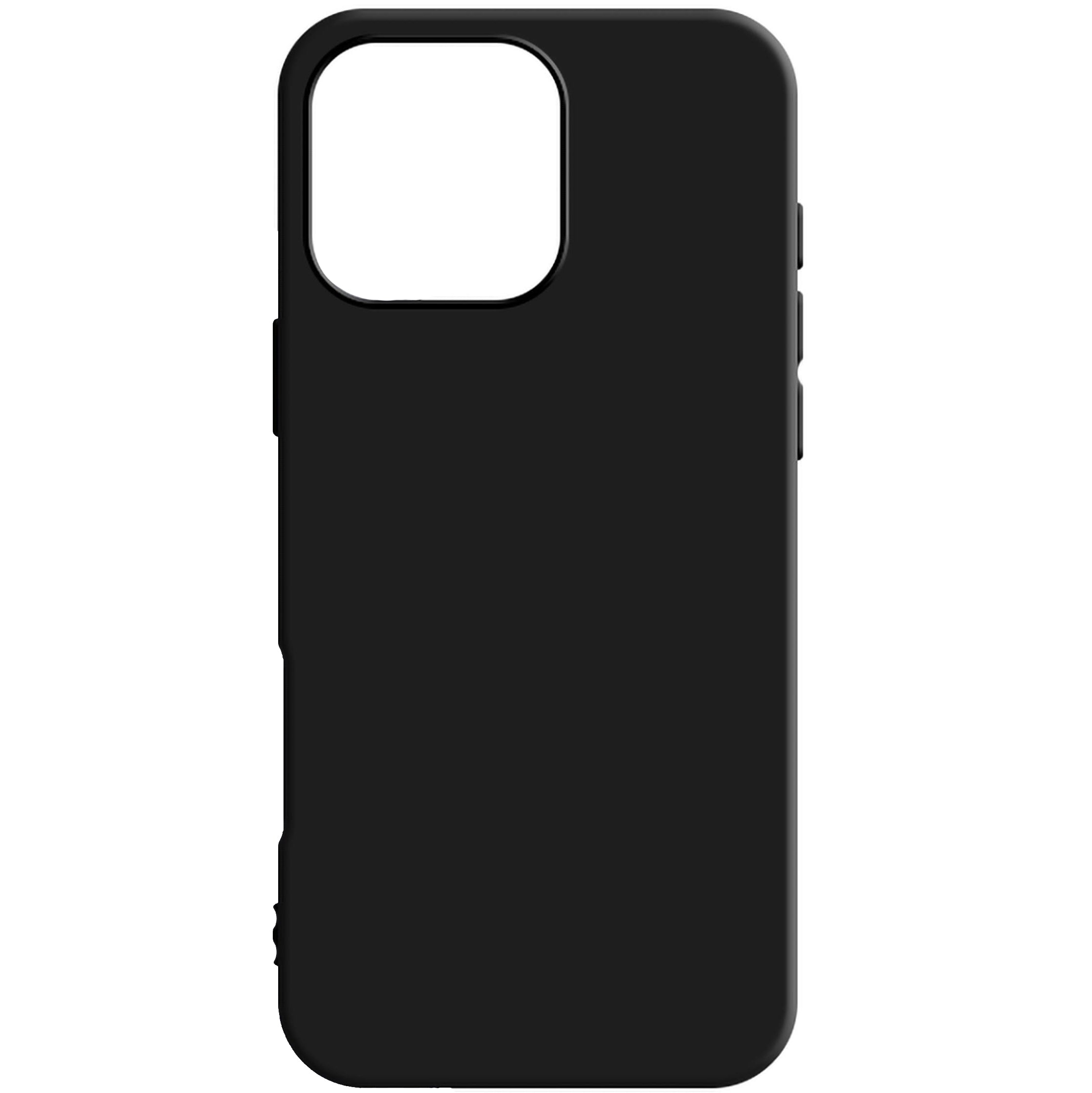 Handyhülle für iPhone 16 Pro, 3mk Matt Case, mattes Schwarz
