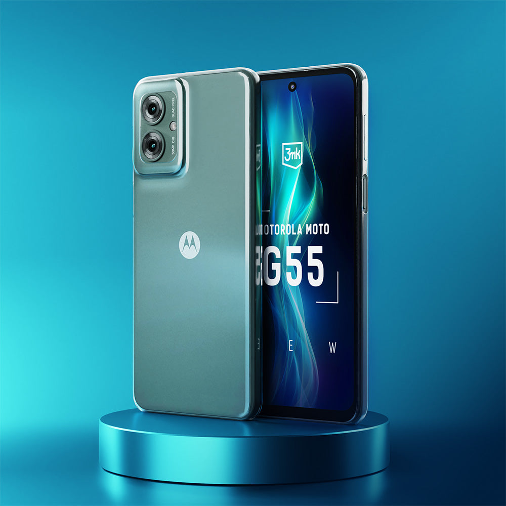 Handyhülle für Motorola Moto G55 5G, 3mk Clear Case, Transparent