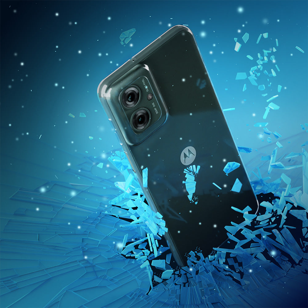 Handyhülle für Motorola Moto G55 5G, 3mk Clear Case, Transparent