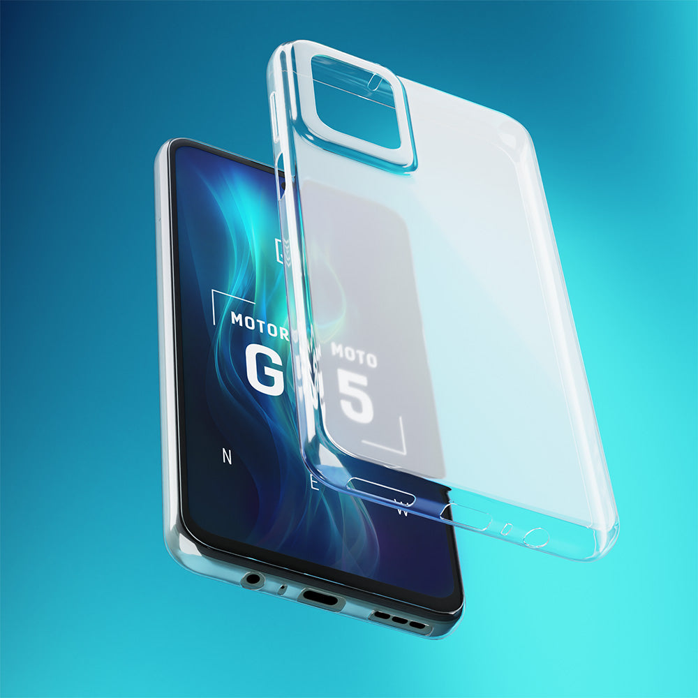 Handyhülle für Motorola Moto G55 5G, 3mk Clear Case, Transparent