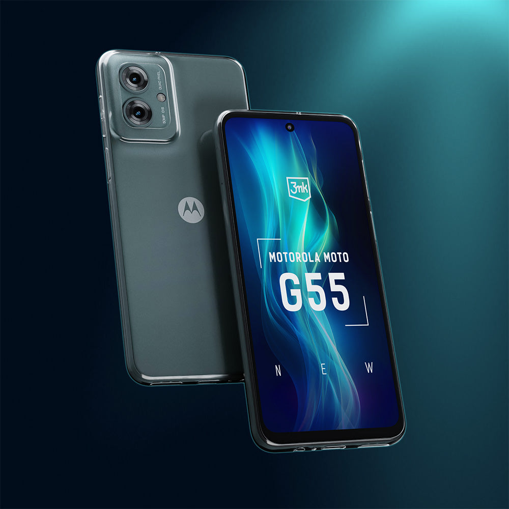 Handyhülle für Motorola Moto G55 5G, 3mk Clear Case, Transparent