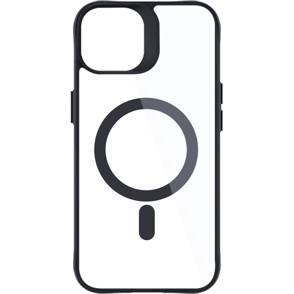 Handyhülle 3mk Satin Armor Case+ MagSafe für Apple iPhone 15, Schwarz